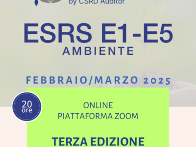 ESRS E1-E5 – Ambiente – Ed. 3 Febbraio/Marzo 2025