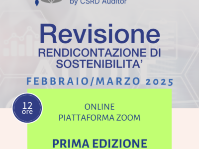 Revisione/Audit Rendicontazione di Sostenibilità – Ed 1 Febbraio/Marzo 2025