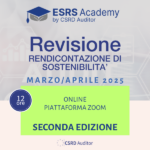 Revisione/Audit Rendicontazione di Sostenibilità – Ed 2 Marzo/Aprile 2025