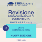 Revisione/Audit Rendicontazione di Sostenibilità – Ed. Novembre 2025