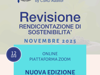 Revisione/Audit Rendicontazione di Sostenibilità – Ed. Novembre 2025
