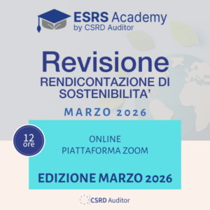 Revisione/Audit Rendicontazione di Sostenibilità - Ed. Marzo 2026